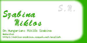szabina miklos business card